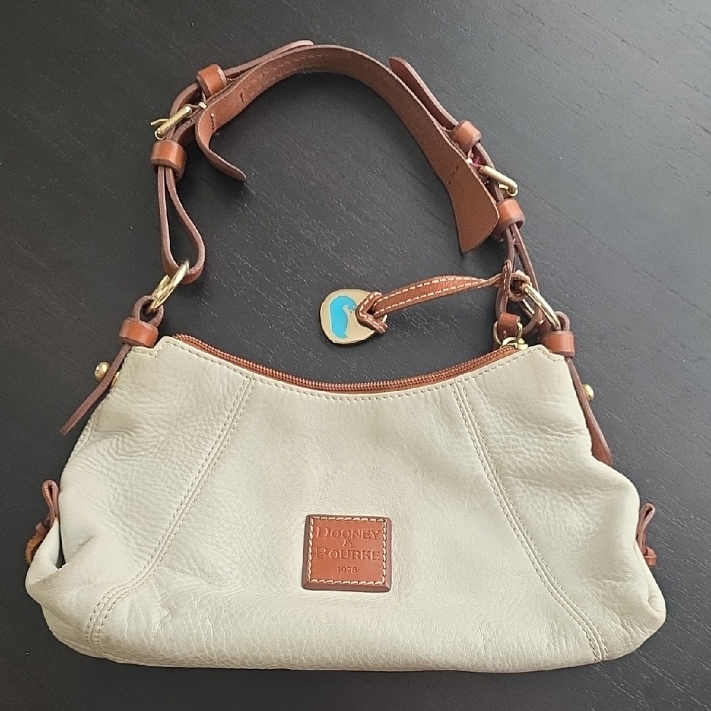 Dooney & Bourke Tan and Cream Shoulder Bag